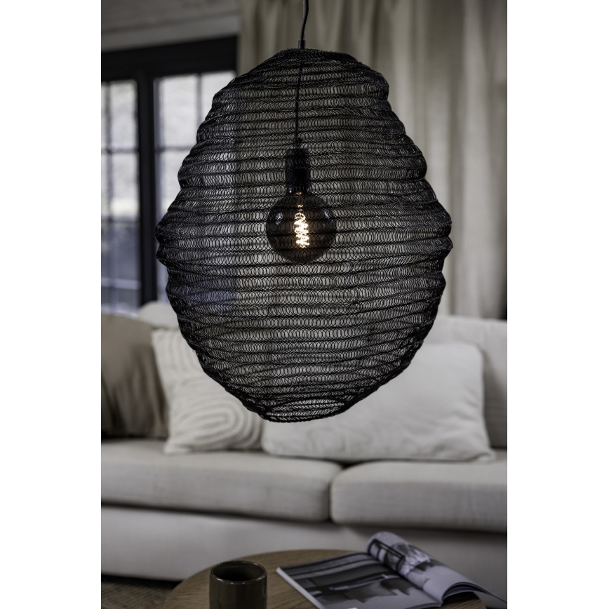 Markslöjd 108772 - Lestenec na vrvici TAZZA 1xE27/40W/230V črna