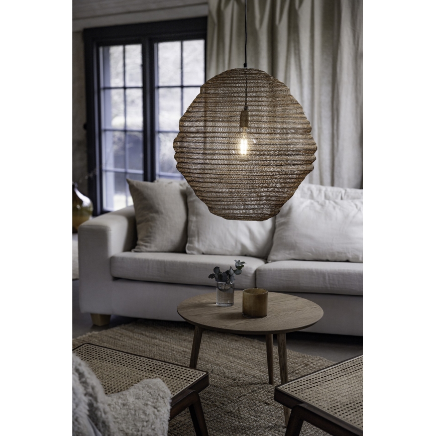 Markslöjd 108773 - Lestenec na vrvici TAZZA 1xE27/40W/230V zlata