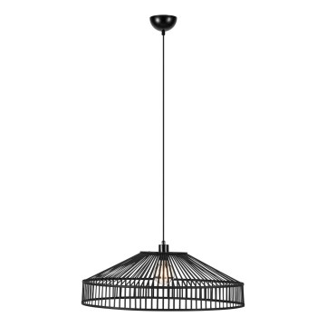 Markslöjd 108782 - Lestenec na vrvici TAPA 1xE27/40W/230V črna/bambus