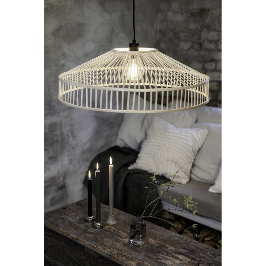 Markslöjd 108783 - Lestenec na vrvici TAPA 1xE27/40W/230V bež/bambus
