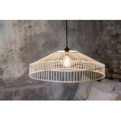 Markslöjd 108783 - Lestenec na vrvici TAPA 1xE27/40W/230V bež/bambus