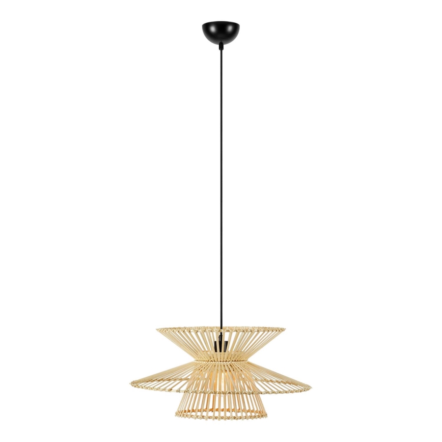 Markslöjd 108785 - Lestenec na vrvici DUPLICI 1xE27/40W/230V bež/bambus