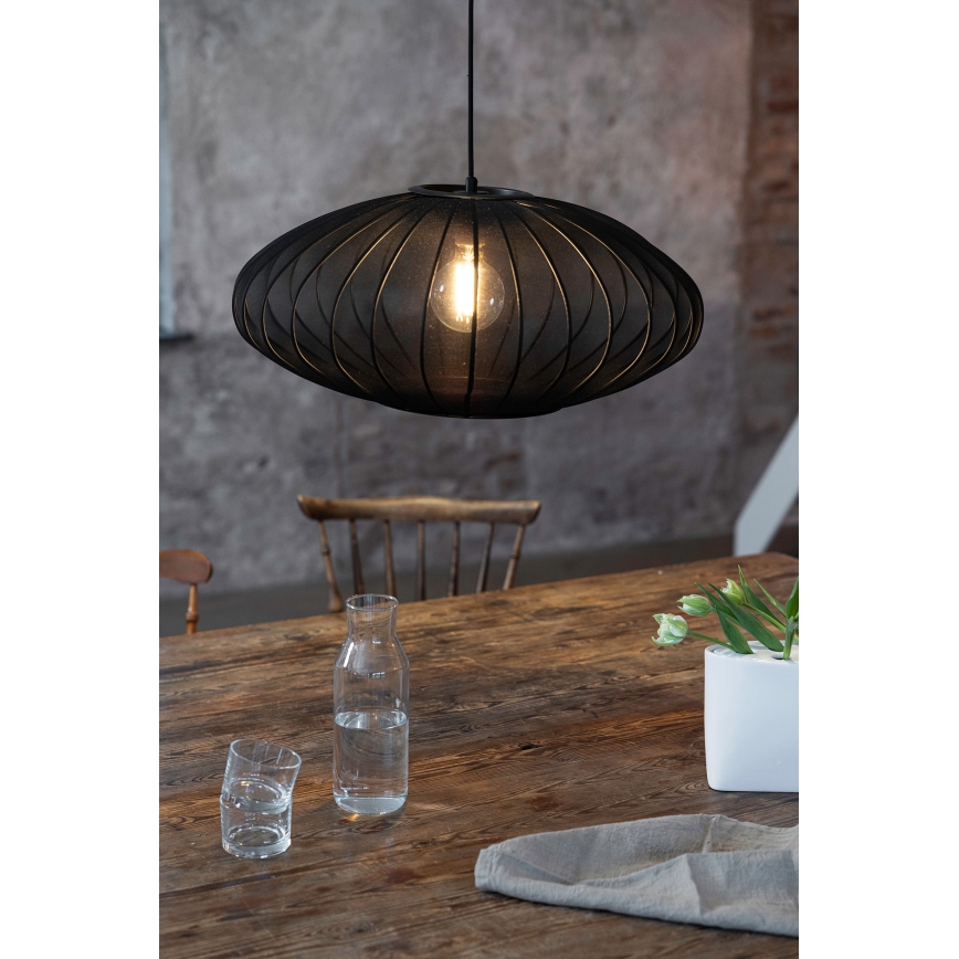 Markslöjd 108793 - Lestenec na vrvici FORENCE 1xE27/40W/230V pr. 60 cm črna