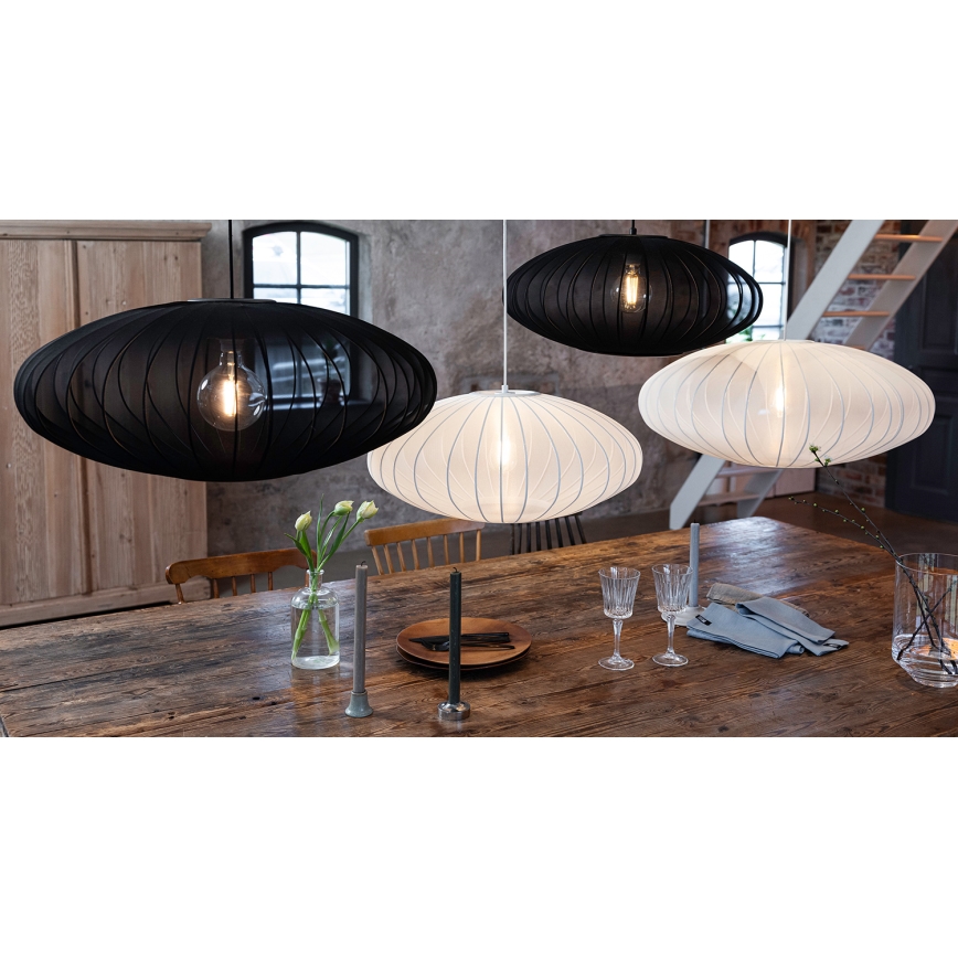 Markslöjd 108793 - Lestenec na vrvici FORENCE 1xE27/40W/230V pr. 60 cm črna