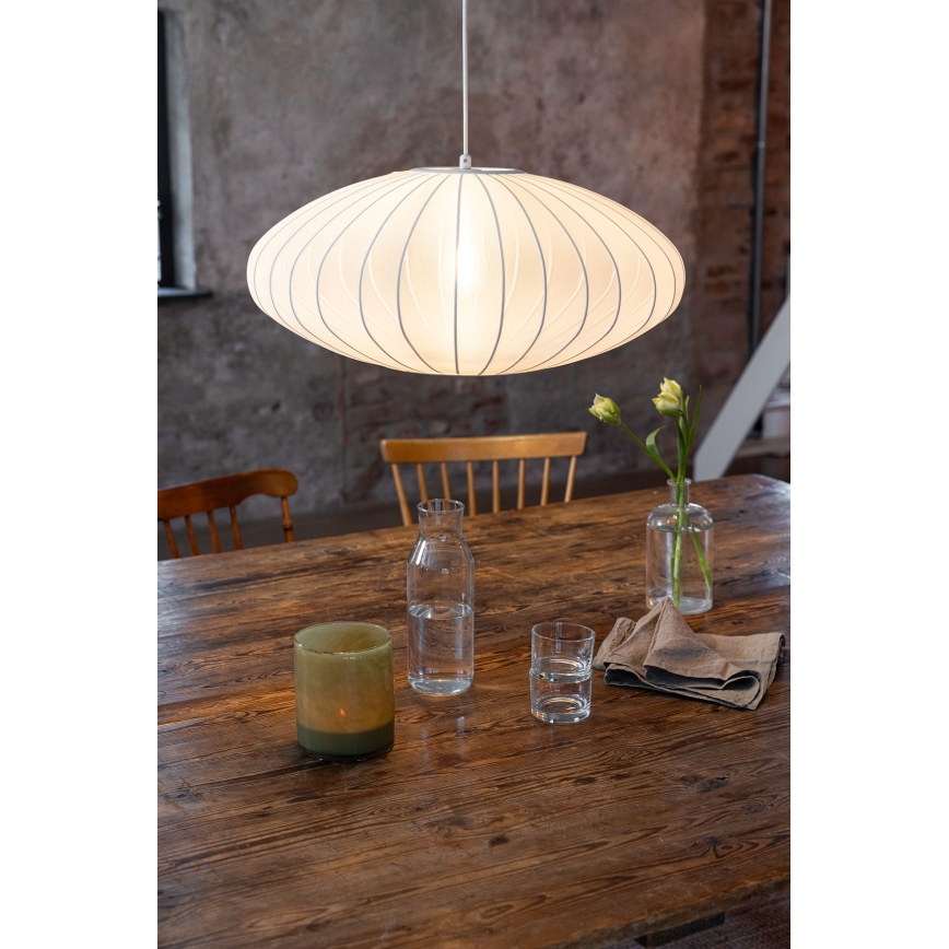 Markslöjd 108794 - Lestenec na vrvici FORENCE 1xE27/40W/230V pr. 60 cm bela