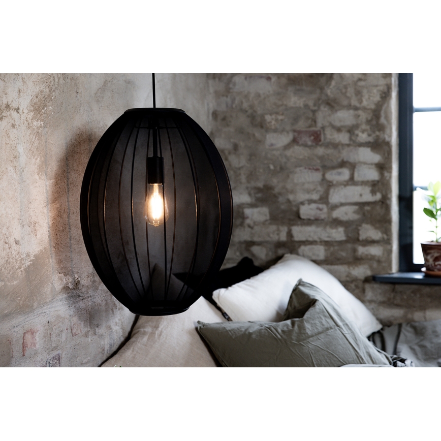 Markslöjd 108795 - Lestenec na vrvici FLORENCE 1xE27/40W/230V črna