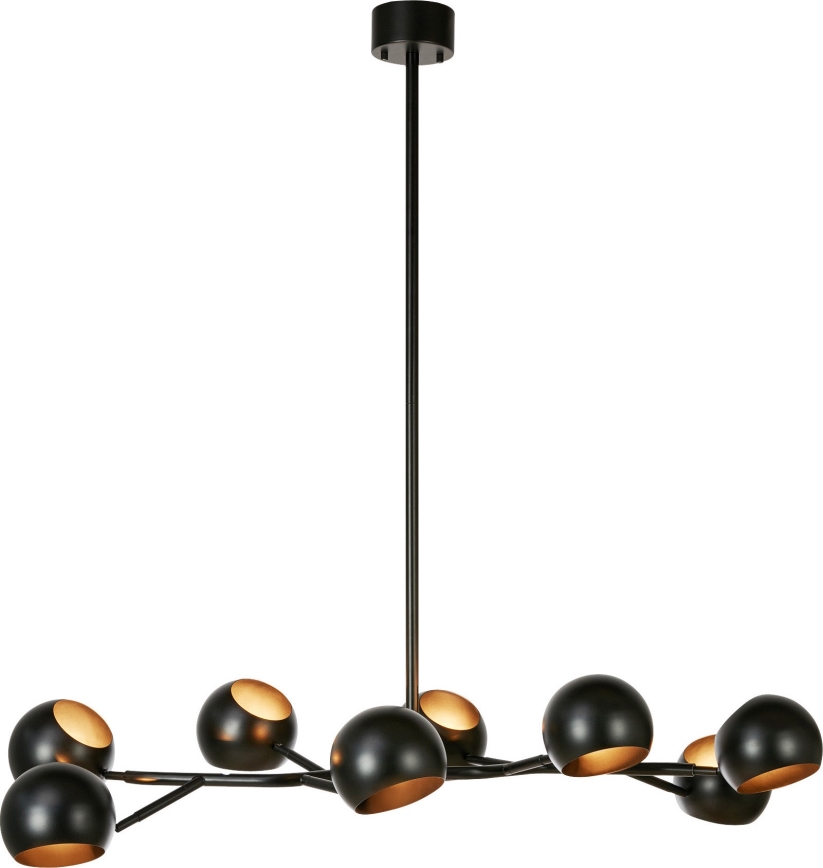 Markslöjd 108852 - Lestenec na drogu EDGAR 8xE14/40W/230V črna