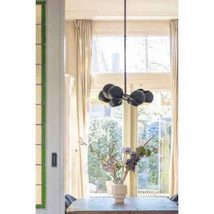 Markslöjd 108852 - Lestenec na drogu EDGAR 8xE14/40W/230V črna
