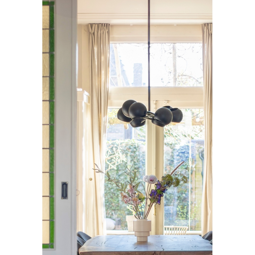 Markslöjd 108852 - Lestenec na drogu EDGAR 8xE14/40W/230V črna