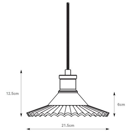 Markslöjd 108854 - Lestenec na vrvici NOVIA 1xE27/40W/230V črna/dimna