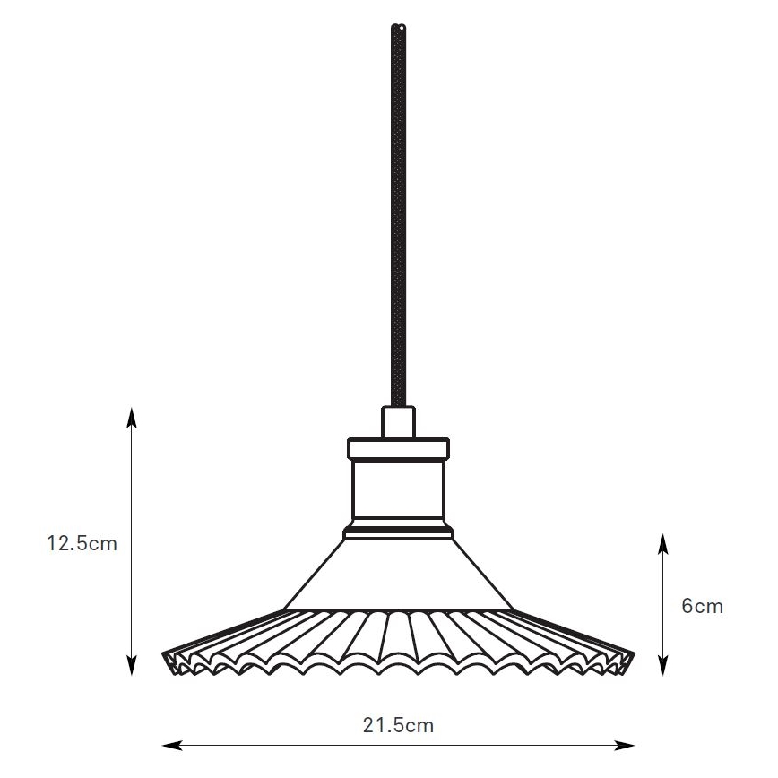 Markslöjd 108854 - Lestenec na vrvici NOVIA 1xE27/40W/230V črna/dimna