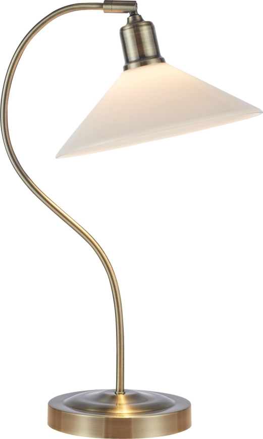 Markslöjd 108863 - Namizna svetilka VELA 1xE27/40W/230V medenina/bela