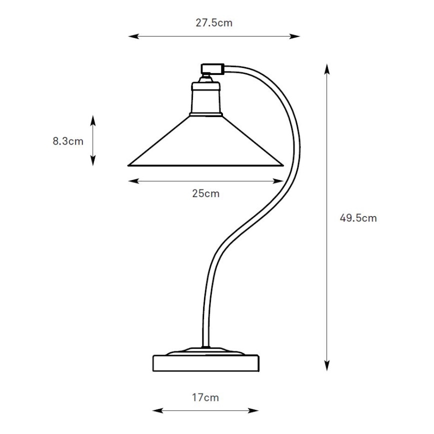 Markslöjd 108864 - Namizna svetilka VELA 1xE27/40W/230V medenina/zelena