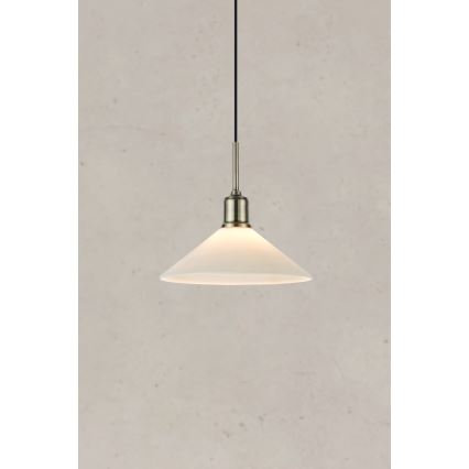 Markslöjd 108867 - Lestenec na vrvici VELA 1xE27/40W/230V medenina/bela