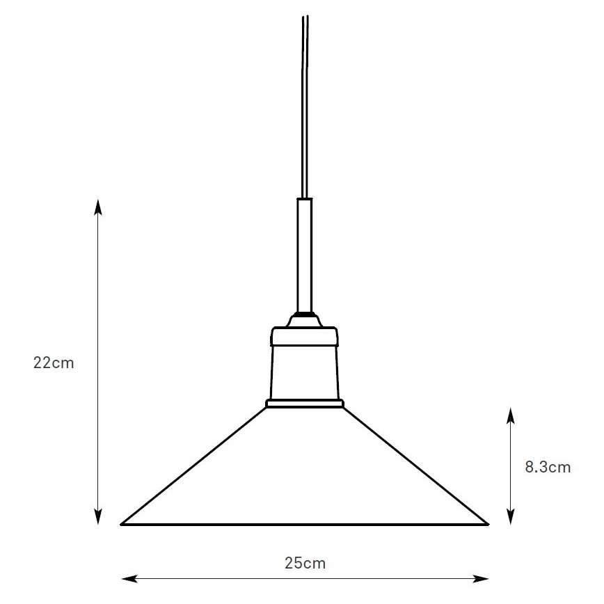 Markslöjd 108867 - Lestenec na vrvici VELA 1xE27/40W/230V medenina/bela