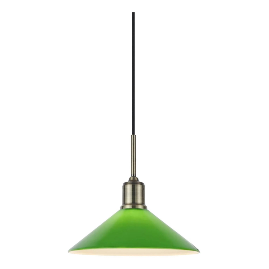 Markslöjd 108868 - Lestenec na vrvici VELA 1xE27/40W/230V medenina/zelena