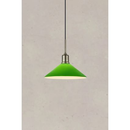 Markslöjd 108868 - Lestenec na vrvici VELA 1xE27/40W/230V medenina/zelena