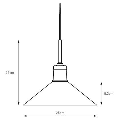 Markslöjd 108868 - Lestenec na vrvici VELA 1xE27/40W/230V medenina/zelena
