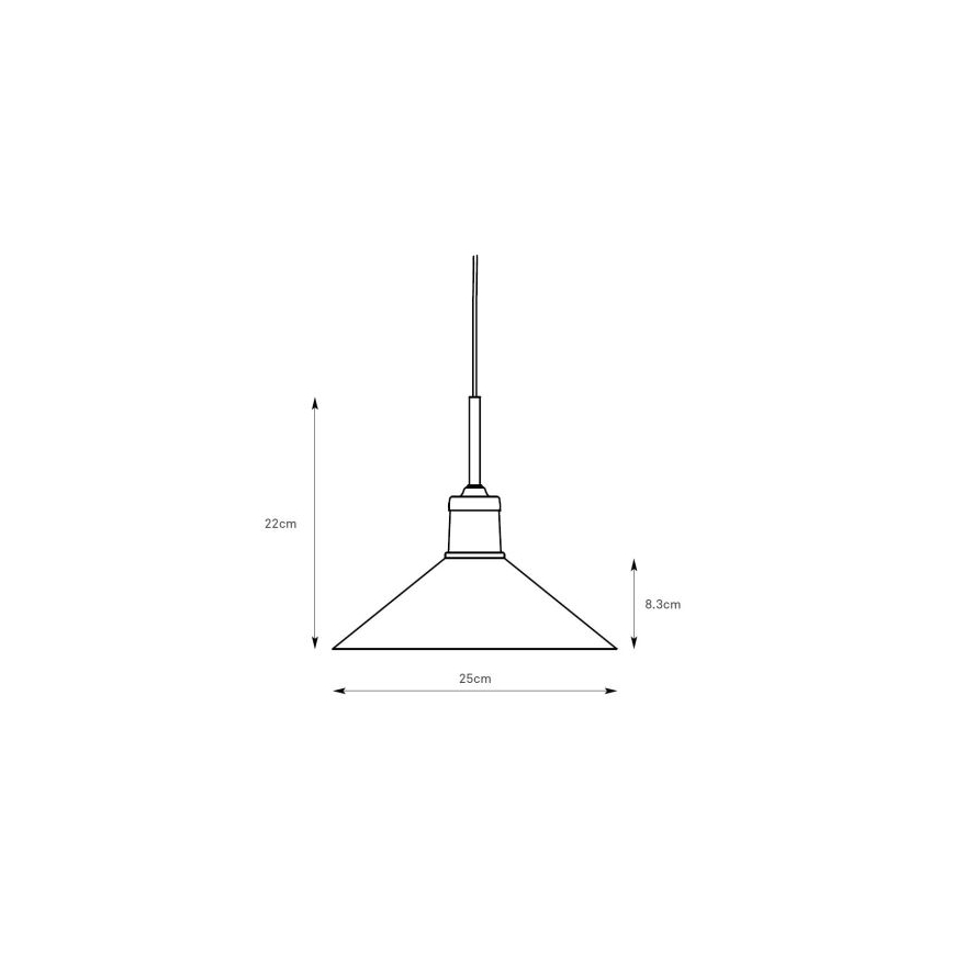 Markslöjd 108868 - Lestenec na vrvici VELA 1xE27/40W/230V medenina/zelena
