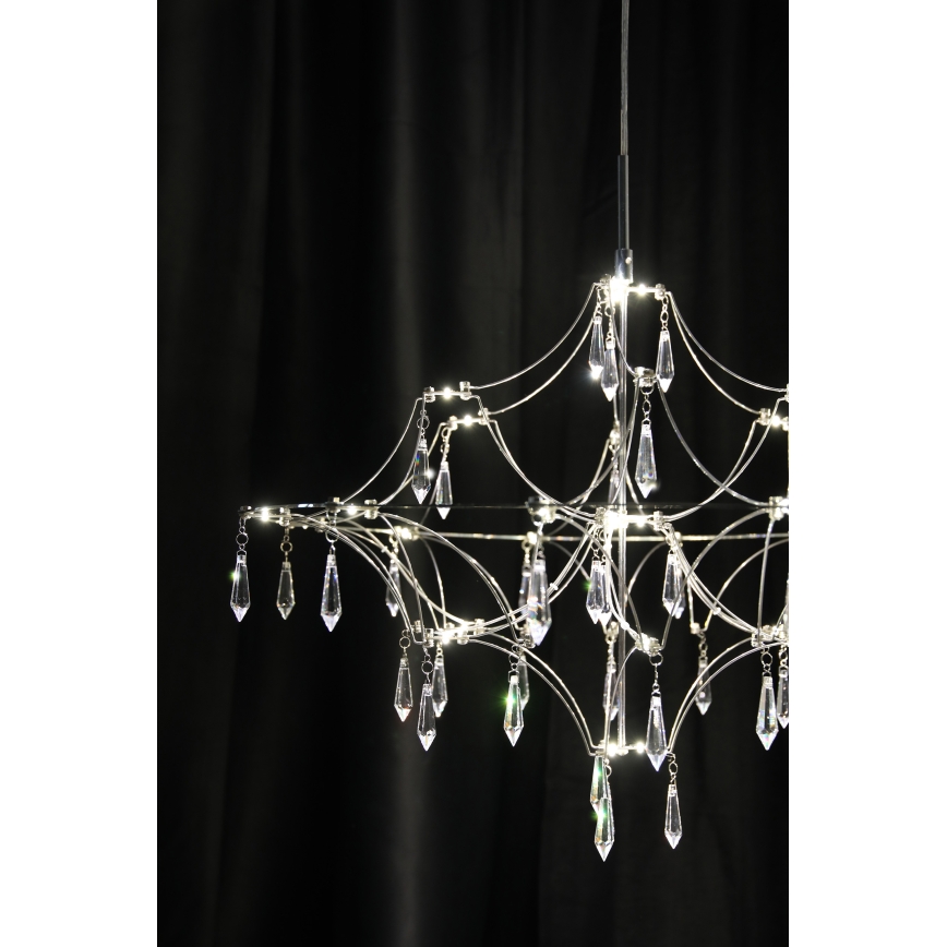 Markslöjd 108869 - LED Zatemnitveni kristalni lestenec na vrvici EFESOS LED/14W/230V pr. 60 cm