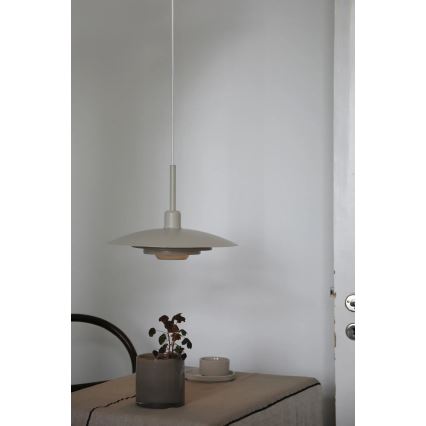 Markslöjd 108875 - Viseča svetilka PINY s kablom 1xE27/60W/230V, premer 35 cm, bež