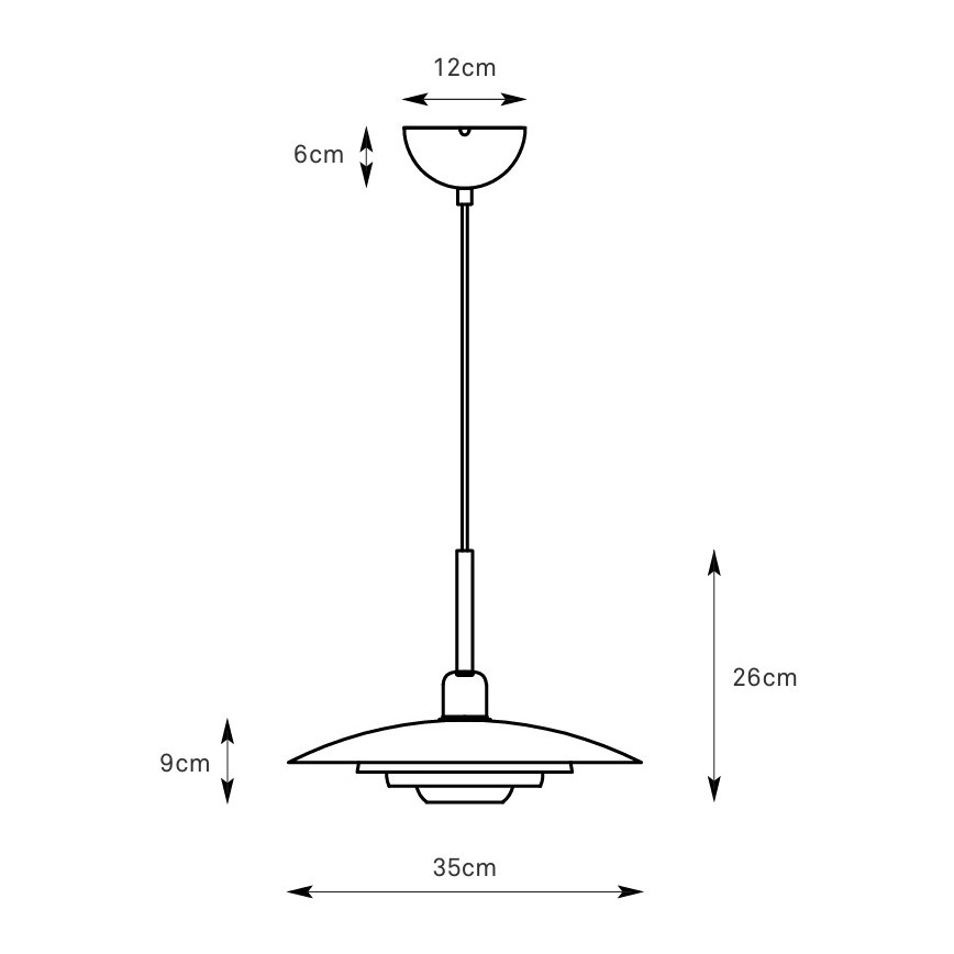 Markslöjd 108875 - Viseča svetilka PINY s kablom 1xE27/60W/230V, premer 35 cm, bež