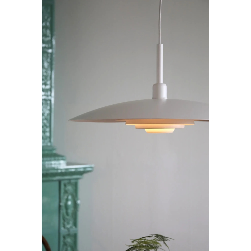 Markslöjd 108876 - Viseča svetilka na kablu PINY 1xE27/60W/230V, premer 57 cm, bela