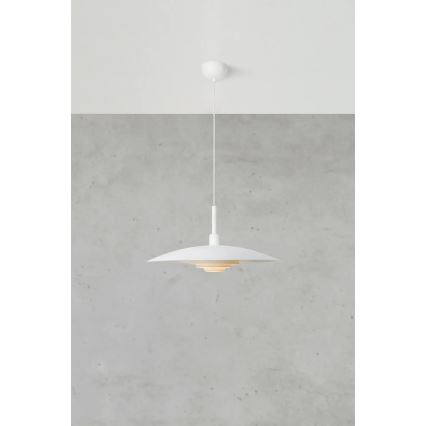 Markslöjd 108876 - Viseča svetilka na kablu PINY 1xE27/60W/230V, premer 57 cm, bela