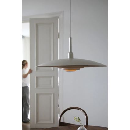 Markslöjd 108877 - viseči lestenec PINY na vrvici 1xE27/60W/230V, premer 57 cm, bež