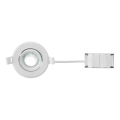 Markslöjd 108885 - LED zatemnjevalna kopalniška vgradna stropna svetilka PLUTO LED/4,9W/230V CRI 90 IP44 bela