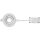 Markslöjd 108885 - LED zatemnjevalna kopalniška vgradna stropna svetilka PLUTO LED/4,9W/230V CRI 90 IP44 bela