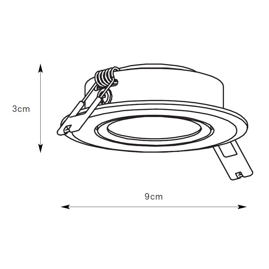 Markslöjd 108885 - LED zatemnjevalna kopalniška vgradna stropna svetilka PLUTO LED/4,9W/230V CRI 90 IP44 bela