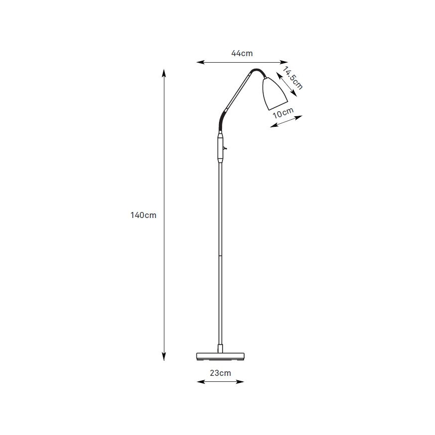 Markslöjd 108886 - LED stoječa svetilka PATRO z zatemnitvijo LED/4,9W/230V CRI 90 črna