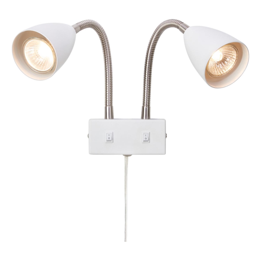 Markslöjd 108900 - Stenska reflektorska svetilka CIRO 2xGU10/7W/230V, bela