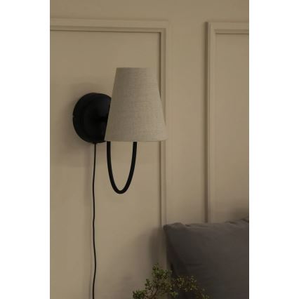 Markslöjd 108907 - Stenska svetilka AMAR 1xE14/40W/230V bež/črna