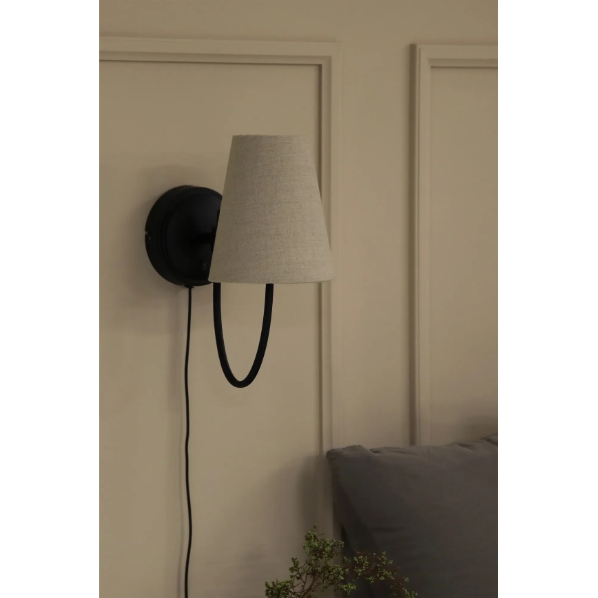 Markslöjd 108907 - Stenska svetilka AMAR 1xE14/40W/230V bež/črna