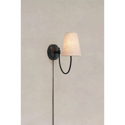 Markslöjd 108907 - Stenska svetilka AMAR 1xE14/40W/230V bež/črna