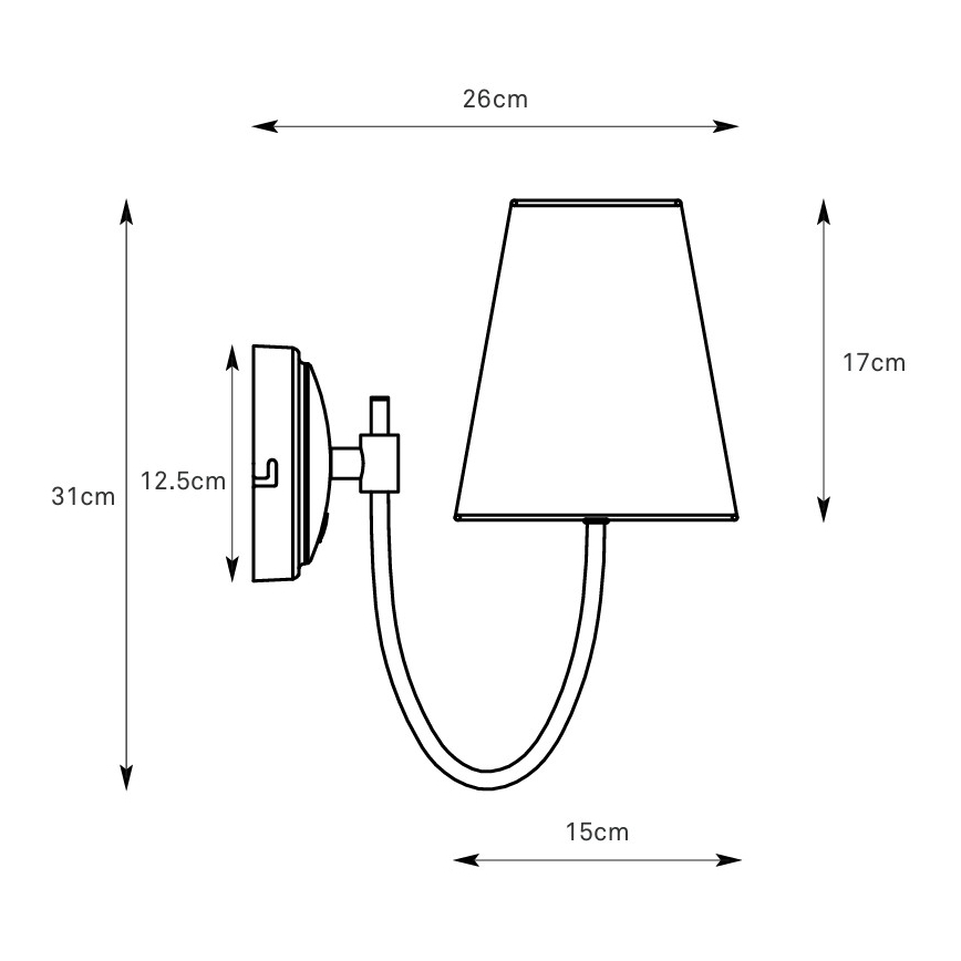 Markslöjd 108907 - Stenska svetilka AMAR 1xE14/40W/230V bež/črna