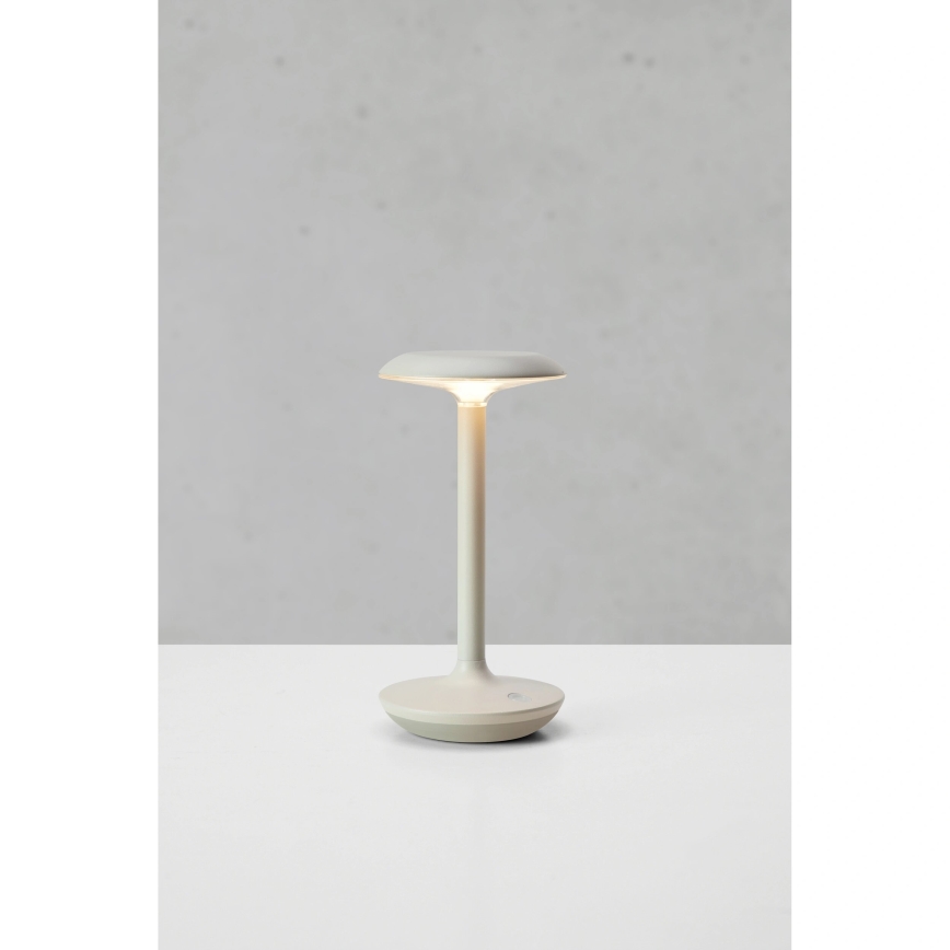 Markslöjd 108917 - LED Zatemnitvena zunanja polnilna namizna svetilka PETIT LED/2W/1800 mAh 2200/2700/3000K IP44 siva