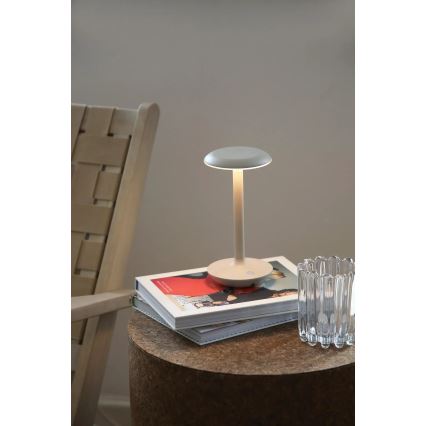 Markslöjd 108917 - LED Zatemnitvena zunanja polnilna namizna svetilka PETIT LED/2W/1800 mAh 2200/2700/3000K IP44 siva