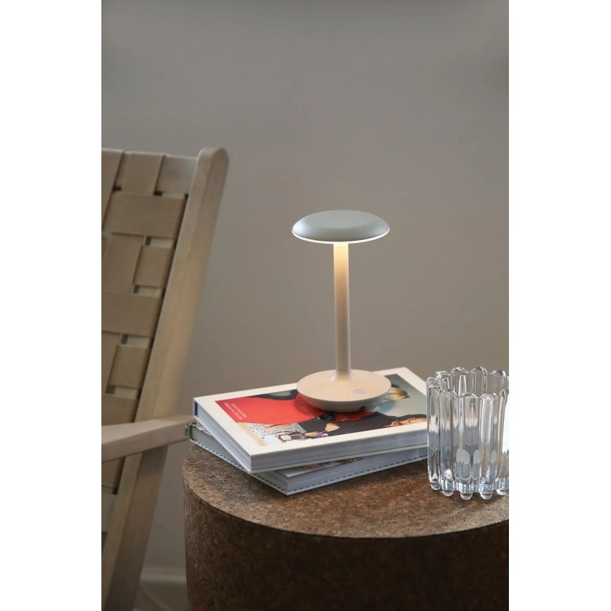 Markslöjd 108917 - LED Zatemnitvena zunanja polnilna namizna svetilka PETIT LED/2W/1800 mAh 2200/2700/3000K IP44 siva