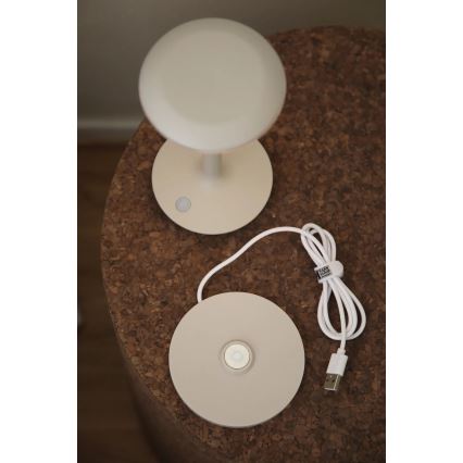 Markslöjd 108917 - LED Zatemnitvena zunanja polnilna namizna svetilka PETIT LED/2W/1800 mAh 2200/2700/3000K IP44 siva