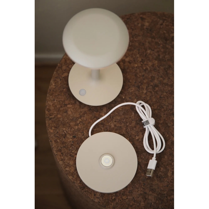 Markslöjd 108917 - LED Zatemnitvena zunanja polnilna namizna svetilka PETIT LED/2W/1800 mAh 2200/2700/3000K IP44 siva