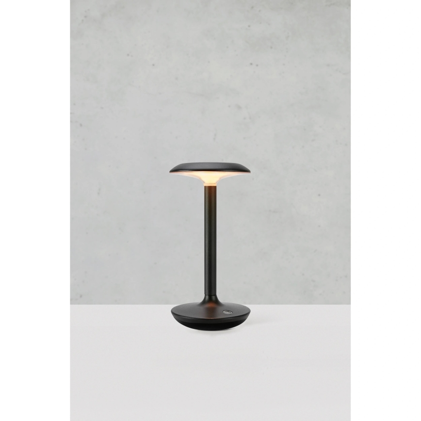 Markslöjd 108918 - LED Zatemnitvena zunanja polnilna namizna svetilka PETIT LED/2W/1800 mAh 2200/2700/3000K IP44 črna