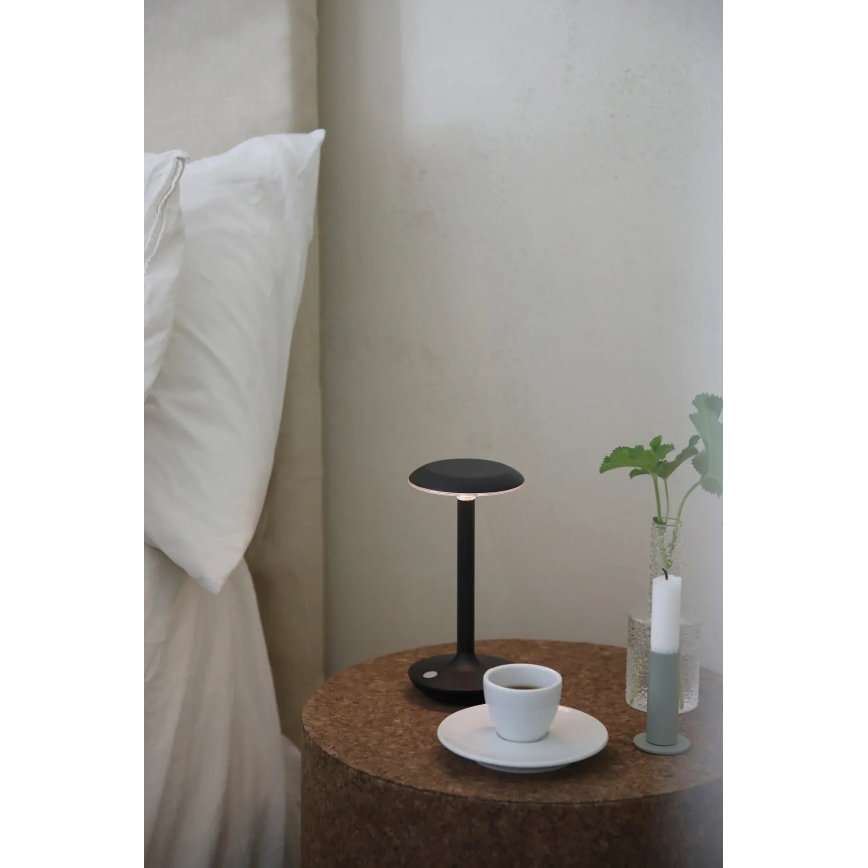 Markslöjd 108918 - LED Zatemnitvena zunanja polnilna namizna svetilka PETIT LED/2W/1800 mAh 2200/2700/3000K IP44 črna