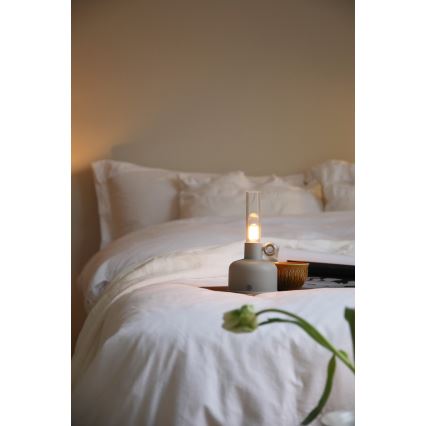 Markslöjd 108921 - LED Zatemnitvena zunanja polnilna namizna svetilka ASTRID LED/2W/1200 mAh IP44 siva