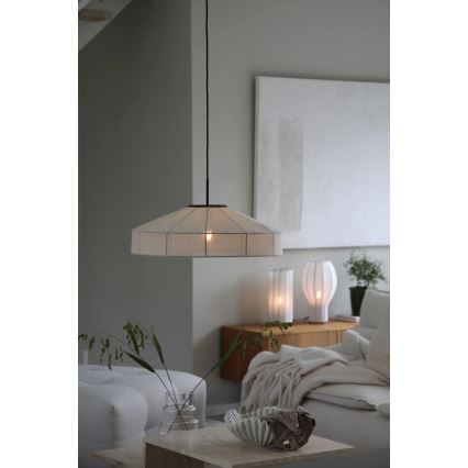 Markslöjd 108955 - Viseča svetilka na kablu ALIA 1xE27/60W/230V, premer 57 cm, kremna/črna