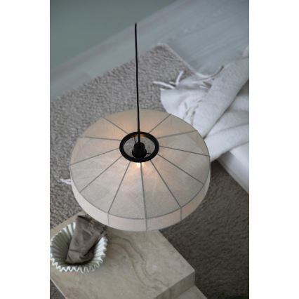 Markslöjd 108955 - Viseča svetilka na kablu ALIA 1xE27/60W/230V, premer 57 cm, kremna/črna