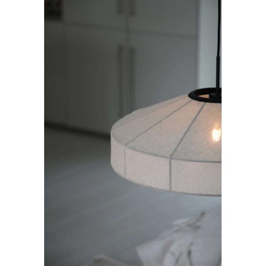 Markslöjd 108955 - Viseča svetilka na kablu ALIA 1xE27/60W/230V, premer 57 cm, kremna/črna