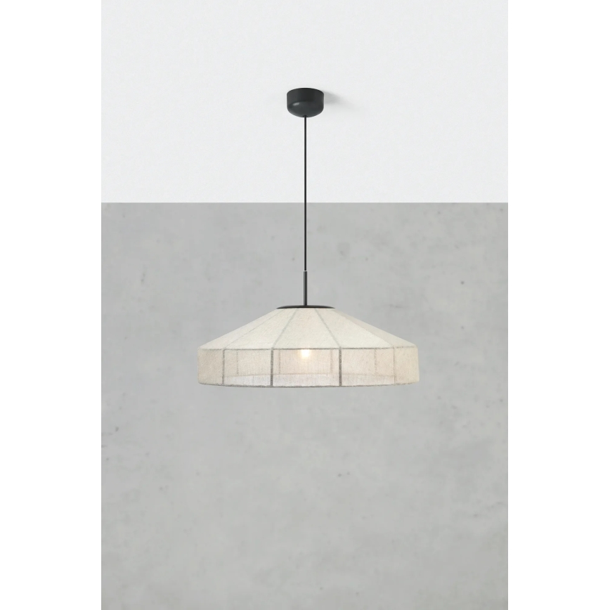 Markslöjd 108955 - Viseča svetilka na kablu ALIA 1xE27/60W/230V, premer 57 cm, kremna/črna